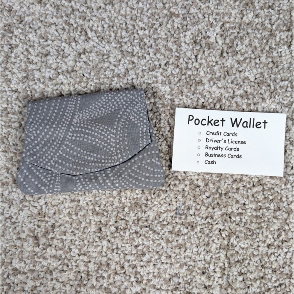 Handmade Fabric Pocket Wallet‎ Card Holder Space Print Interior Gift Card Holder